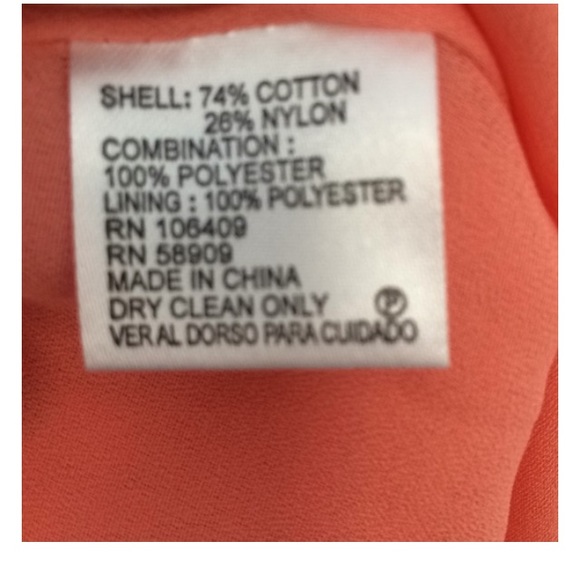 Antonio Melani Cream lace and Peach dress size 4 - Picture 12 of 15